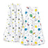 PHF 100% Cotton Baby Sleep Sack, 2-Way Zipper Baby Wearable Blanket, 0-6 Months TOG 0.5 Toddler Sleeping Sack, 2 Pack Sleeveless Soft Sleeping Bag...