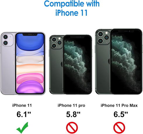 JETech Screen Protector for iPhone 11 6.1-Inch with Camera Lens Protector, Tempered Glass Film, 2-Pack Each...