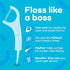 Plackers Twin-Line Dental Flossers, Advanced Whitening and Dual Action Flossing System, Easy Storage, Super Tuffloss, 2X The Clean, Cool Mint Flav...