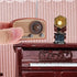 Miniature Vintage Style Radio Figurine Retro Mini Radio Model Tiny Old-Fashion Simulation Radio Toys for Dollhouse Accessories - Brown...