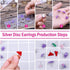 Earring Making Kit, Shynek 2343pcs Earring Making Supplies with Earring Hooks, Jump Rings, Earring Posts, Earring Backs and Jewelry Pliers Tools f...