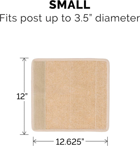 Furhaven Wrap Around Scratching Post Cover for Indoor Cats, Fits Posts Up to 3.5" Diameter, Durable & Less Mess - Tiger Tough Carpet Scratch Mat -...