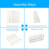 iKyce Sticky Notes Pad Holder Clear, Acrylic Sticky notes Dispenser, Funny Desk Supplies Organizer That Can Be Easily Assembled By Yourself (78020...