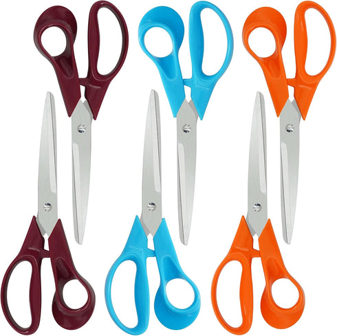 Scissors,Office Scissors All Purpose Ergonomic Design Comfort-Grip Handles Sharp Scissors For Office Home Craft Sewing Fabric Supplies School Stud...