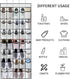 35 Pocket Over The Door Shoe Organizer, Door Hanging Storage Shoe Holder Rack for Large Capacity Shoe Organizer for Men and Women Kids Closet Bedr...