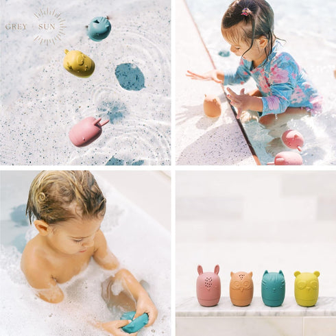 Grey+Sun | Bath Toys for Toddlers 1-3, Silicone Baby Toys, Baby Pool Toys 12-18, Bath Toys Toddlers 2-4...
