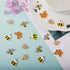40Pcs Honey Bee Charms with Rhinestone Flower Honeycomb Alloy Enamel Charms Pendants for Jewelry Bracelet Necklace Earrings Making DIY Craft Suppl...