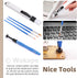 14Pcs Keyboard Lube Kit for Mechanical Keyboard Lube, Incl Key Puller Tweezers Cleaning Brush Lubrication pens Keycap Remover...