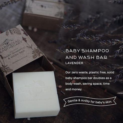 Farmstead Apothecary Baby Shampoo & Wash Bar 4.5 oz...