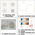 4 Pcs Evil Eye Embroidery Starters Kit for Beginners with Pattern and Instructions, Beginners Embroidery Stitch Practice kit Include Embroidery Cl...