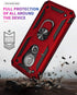 Military Grade Drop Impact for Motorola Moto E5 Case Moto G6 Play 5.7 Inch Metal Rotating Ring Kickstand Holder Magnetic Car Mount Armor Heavy Dut...