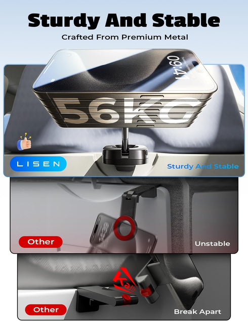 LISEN Universal Flight Airplane Phone Holder Mount for Magsafe Accessories, Handsfree Plane Phone Holder Travel Essentials for MagSafe Car Mount C...