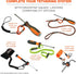 Hand Tool Attachment Slips, Easy Slide On Design, Connects to Tool Lanyards, Squids 3740, Variety Pack, 4-Pack,Black & Orange...