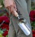 Burpee 15" Stainless Steel Soil Scoop | Durable Long Lasting Garden Tool | Leather Wrist Strap 5" Handle, 10 Year Warranty, Oak...