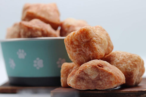 Tibetan Crunchy Cheese Puffs - Yak Dog Chew Puffs - All Natural - Healthy Reward and Training Treats for Dogs, (3.5oz Bag)...