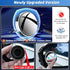 2024 New Upgrade Blind Spot Mirrors, Round 360°Convex Car Mirror Rear View with Border, Silver Wide Angle Side Mirror Car Exterior Accessories for...