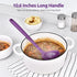 13 inch Silicone Soup Ladle: U-Taste 600ºF Heat Resistant 4 oz Large Non-stick Seamless Rubber Kitchen Deep Serving Spoon with Non-slip Solid Long...
