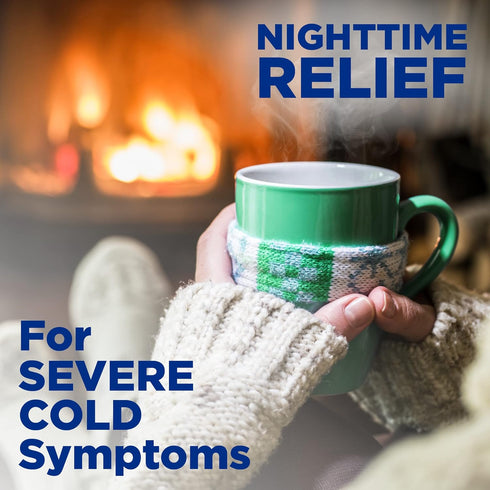 Amazon Basic Care Multi-Symptom Severe Cold Daytime and Severe Cold & Cough Nighttime Combination Pack, 12 Count (Pack of 1)...