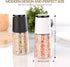 Pepper Grinder or Salt Grinder Salt & Pepper Grinder Sets of 2 - Pepper Mill Grinder Salt Pepper Grinde, Refillable Coarseness Adjustable Pepper M...