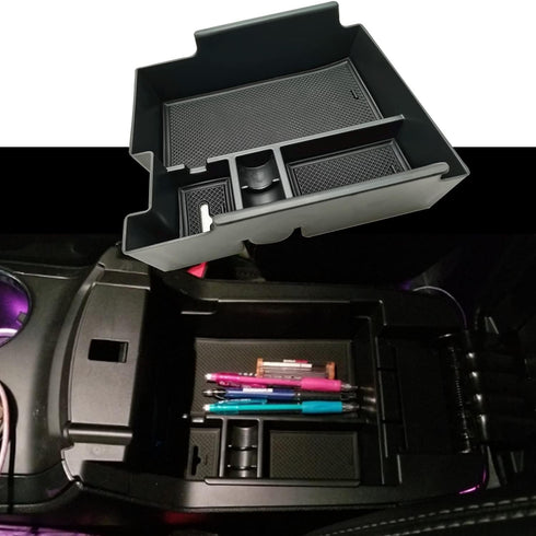 Center Console Organizer Interior Storage Box fit for Ford Explorer 2019 2018 2017 2016 2015 2014 2013 2012 Accessories Armrest Secondary Storage ...