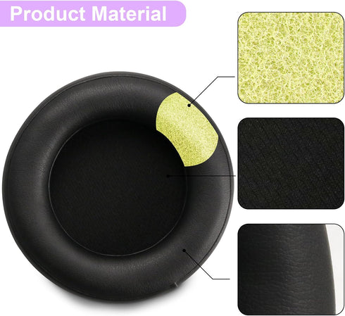 Virtuoso RGB Ear Pads Replacement Ear Cushions Compatible with Corsair Virtuoso RGB Wireless XT SE Gaming Headset Earpads Protein Leather and Soft...