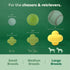 Earth Rated Dog Ball, Interactive Fetch Toy for Small, Medium, and Large Breeds, Comes in Multiple Sizes, Made with Natural Rubber, Perfect for In...