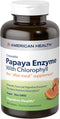 American Health Papaya Enzyme with Chlorophyll Chewable Tablets - 600 Count (200 Total Servings)...