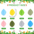 8pcs Knitting Needle Stoppers, Cute 8 Colors Leaf Knitting Needle End Caps Silicone Knitting Needle Tips Stoppers Knitting Needle Tip Covers Sewin...
