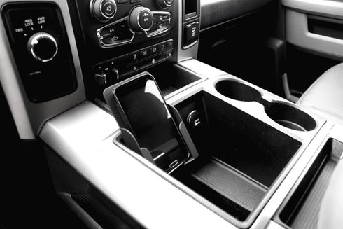 RPC Phone Holder Converts The Business Card Holder Into a Cell Phone Holder in Select 2009-15 Dodge Ram Trucks - Medium...