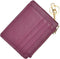 woogwin Slim RFID Credit Card Holder for Women Mini Front Pocket Wallet Purse With Keychain...