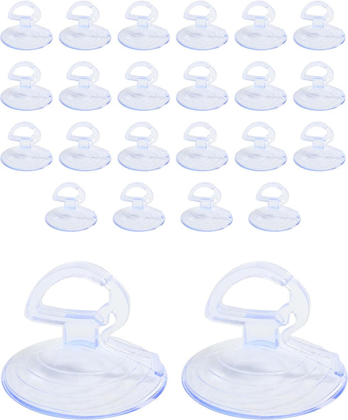 24PCS Car Glass Windshield Sunshade Suction Cups,Car Accessories Car Window Suction Cup with Strong Adsorption Force,Automotive Use Mini PVC Adsor...