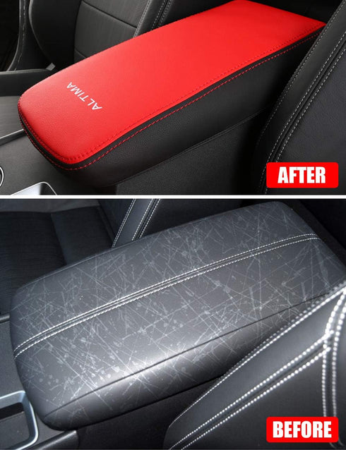 XITER Car Armrest Cover Saver, 1 Pc Center Console Leather Pad Fit for Nissan Altima 2019-2025, Central Console Armrest Box Protector Interior Acc...