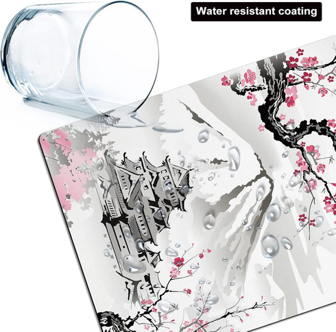 Small Mouse Pad Cute, Mini Mouse Pads for Wireless Mouse and Laptop, Travel Mousepads with Designs - Japanese Cherry Blossom/Sakura, Portable Mous...