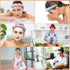 BLAAROOM Spa Headband for Women Soft Puffy Sponge Terry Towel Cloth Head Band for Washing Face Bubble Skincare Makeup Headband Hair Accessory(Pink...