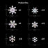 pinkblume 72pcs Iridescent White 3D Snowflake Wall Stickers Holographic Snowflakes Wall Decals for Winter Wonderland Christmas Frozen Nursery Xmas...