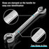 DURATECH Flare Nut Wrench Set, Metric, 3-piece, 10, 12, 13, 14, 15, 17mm, CR-V Steel, Organizer Pouch Included...
