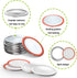 Mason Jar Lids Regular Mouth Canning Lid for Ball, Kerr Jars - 24-Count Split-Type with Leak proof & Airtight Seal Features, Metal - Food Grade Ma...