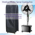 Fan Cover Misting Fan Cover Waterproof Spray Cooling Fan Cover Industrial Fan Dust Cover Outdoor Water Misting Fan Covers Patio Water Tank Fans Ca...