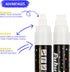 Windows Markers for Car, 5 Pack Washable Glass Pen, 15mm Jumbo White Paint Liquid Chalk Markers for Auto, Chalkboard, Blackboard, Bistro, Menus an...