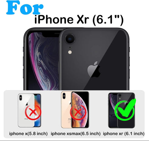 for iPhone XR Case with Built-in Screen Protector,Belt Clip Holster,Heavy Duty Shockproof Drop Protection Military Grade Rugged Full Body Durable ...