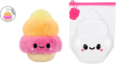 Fluffie Stuffiez Ice Cream Small Collectible Feature Plush - Surprise Reveal Unboxing with Huggable ASMR Fidget DIY Fur Pulling, Ultra Soft Fluff...