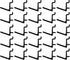 JSP Manufacturing Pegboard Hooks Non-Locking Plastic L Style Hook | Garage Tool Storage Craft Hooks Pegboard Accessories (100, Black)...