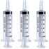 KEWAYO 3 Pack 60ml/cc Plastic Syringe Large Syringes Tools Catheter Tip individually sealed with Measurement for Scientific Labs, Measuring Liquid...