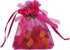 50pcs Sheer Organza Favor Bags for Wedding 3.8x4.8'' Gift Bags Samples Display Drawstring Rose Pouches (hot Pink)...