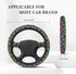 Colorful Autism Awareness Steering Wheel Covers, Cute Thickened Steering Wheel Cover for Men Women, Car Accessories...