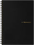 Maruman MNEMOSYNE Notebook 8.27 x 5.83 Inches (A5), 8mm ruled 24-line, 80 Sheets, Black, 1 ea. (N175)...