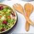 Dehaus® Large Premium Bamboo Salad Tongs - Eco Friendly Wooden Serving Spoons - Salad Serving Utensils - Salad Tosser Forks - Giant Wood Salad Ser...