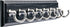 Franklin Brass Key Tidy (1-Pack) Black Key Holder 14" Wall Mount Key Rack 7 Key Hooks for Wall, Hallway, Entry Small Keychain Rail Organizer FBKEY...