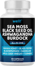 Sea Moss 3000, Black Seed Oil 2000, Ashwagandha 1000, Bladderwrack, Maca Turmeric - Manuka Honey, Dandelion & Black Pepper, Super Antioxidants Sup...