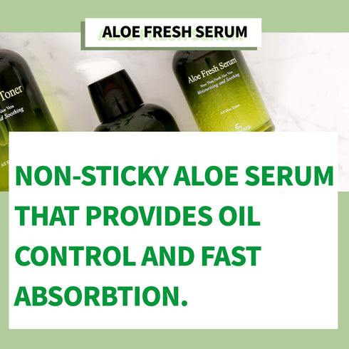 THE SKIN HOUSE Aloe Fresh Serum 1.7 fl.oz Soothing, Calming, Moisturizing | Aloe Vera, Collagen, Betaine | Korean Skincare, Facial Serum for face,...